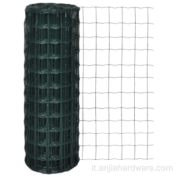 PVC rivestimento in mesh a filo euro colore verde